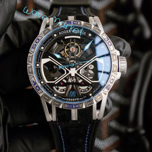 roger dubuis king series silver and black