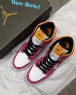 air jordan 1 mid white yellow powder
