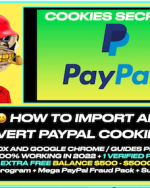 HOW TO IMPORT AND CONVERT PAYPAL COOKIES IN FIREFOX AND GOOGLE CHROME GUIDES PICTURES PACK 100% WORK