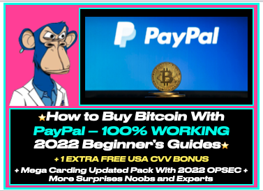 Buying Bitcoin with Hacked PayPal (Beginner’s Guide) 2025Updated + 1 USA CC EXTRA FREE + Mega Cardi