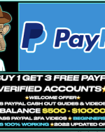 ⭐SPECIAL WELCOME OFFER⭐-BUY 1 GET 3 EXTRA FREE WW VERIFIED PAYPAL ACCOUNT 500$-10K$ + BONUS PACK