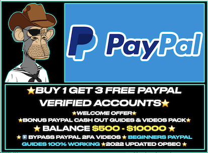 ⭐SPECIAL WELCOME OFFER⭐-BUY 1 GET 3 EXTRA FREE WW VERIFIED PAYPAL ACCOUNT 500$-10K$ + BONUS PACK