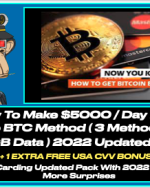 How To Make $5000 / Day Latest CC to BTC Method ( 3 Method + 36 GB Data ) 2025 Updated - Instant Del