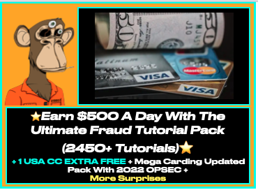 Earn $500 A Day With The Ultimate Fraud Tutorial Pack (2450+ Tutorials) All You need To Make Money +