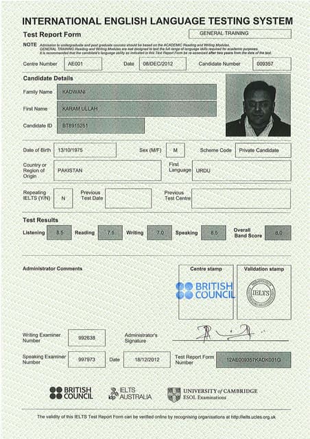 Documents and certificate online