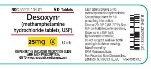 Desoxyn 25 mg x 20 capsules - Adderal substitute for ADHD - Long last, highly potent ADHD med.