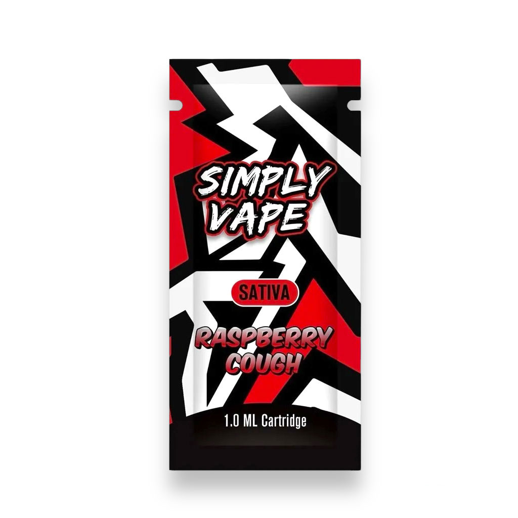 Simply Vapes – THC Cartridge – Raspberry Cough – 1ML