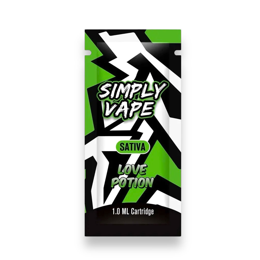 Simply Vapes – THC Cartridge – Love Potion – 1ML