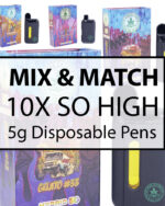 Mix and Match : 10 – So High Extracts – 5G Disposable Vape Pen