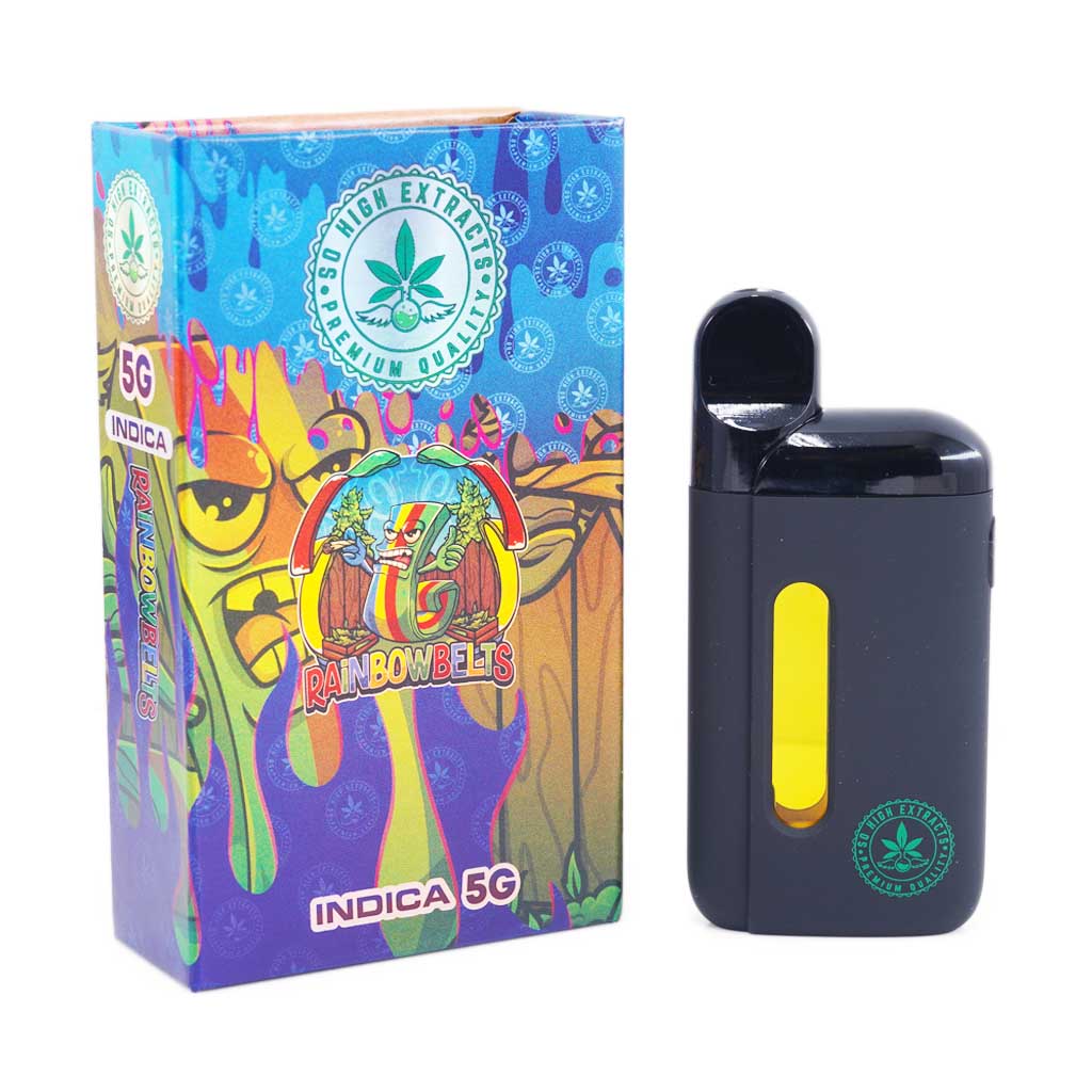 So High Extracts 5G Disposable Pen – Rainbow Belts (INDICA)